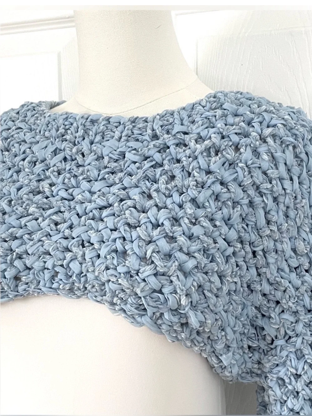 NWT Zara Limited Edition Crochet Knit Crop Top Size XS/S - Picture 3 of 5